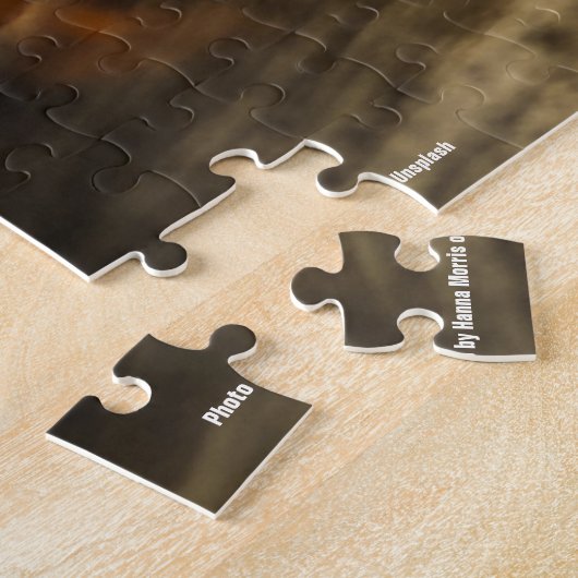 Marshmallow die het vuur overspoelt, legpuzzel (Zijkant)