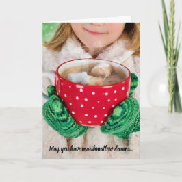 Marshmallow Dreams & Hot Chocolate Kerstkaart Feestdagen Kaart