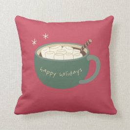 Marshmallow en Hot Chocolate Holiday Pillow Kussen