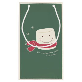Marshmallow en Hot Chocolate met kerstcadeaus Klein Cadeauzakje
