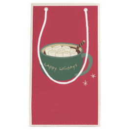 Marshmallow en Hot Chocolate met kerstcadeaus Klein Cadeauzakje