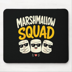 Marshmallow familie kampvuur s'mores muismat