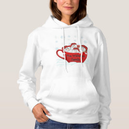 Marshmallow Familie Met Gepersonaliseerde Namen Hoodie