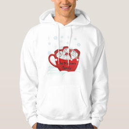 Marshmallow Familie Met Gepersonaliseerde Namen Hoodie