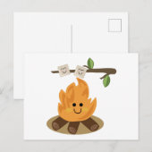 Marshmallow Fire Briefkaart (Voorkant / Achterkant)