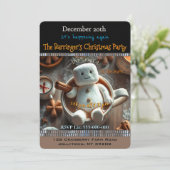 Marshmallow Fun Familie Jaarlijks Kerstfeest Kaart (Staand voorkant)