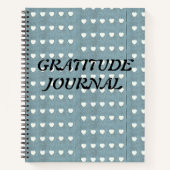 Marshmallow Hearts Gratitude Journal Notitieboek (Voorkant)