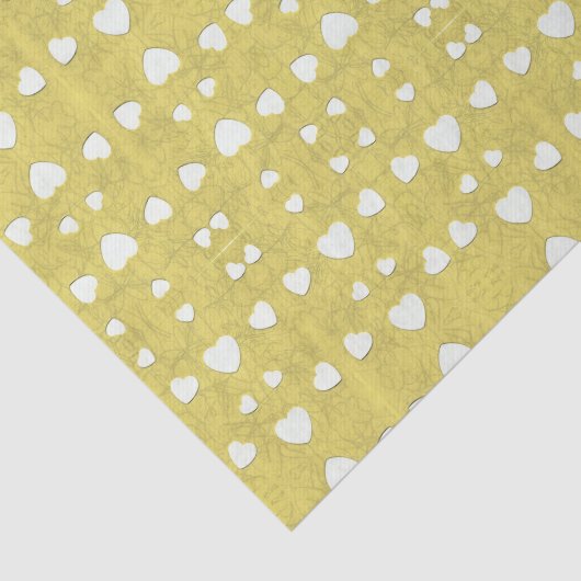 Marshmallow Hearts Tissuepapier (Detail)