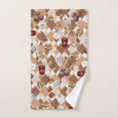 Marshmallow Hete Chocolade Badkamer Handdoek Sets (Handdoek)