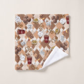 Marshmallow Hete Chocolade Badkamer Handdoek Sets (Wasdoekje)