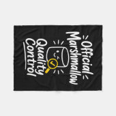 Marshmallow humor kampvuur s'mores fleece deken (Voorkant (Horizontaal))