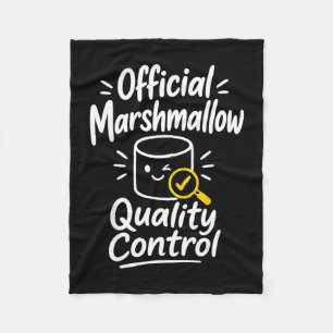 Marshmallow humor kampvuur s'mores fleece deken