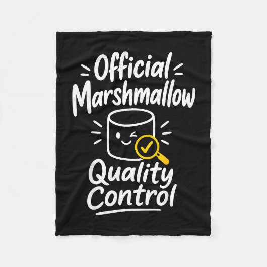 Marshmallow humor kampvuur s'mores fleece deken (Voorkant)