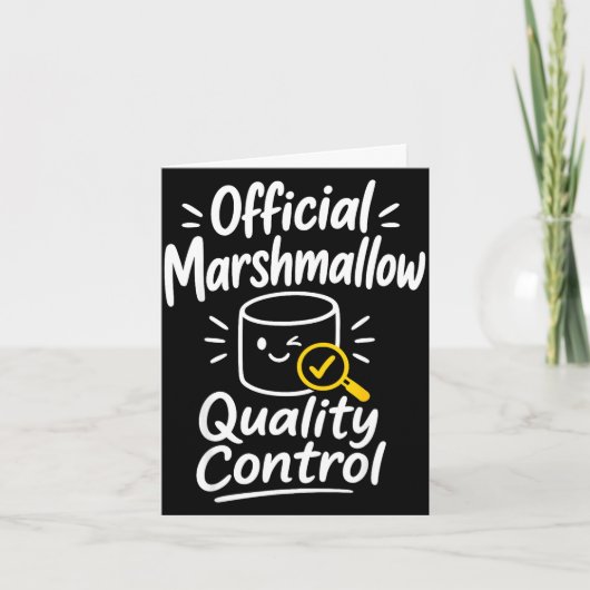 Marshmallow humor kampvuur s'mores kaart (Voorkant)