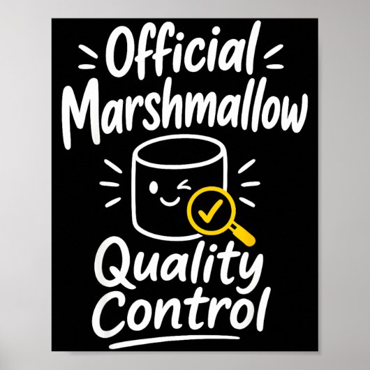 Marshmallow humor kampvuur s'mores poster (Voorkant)