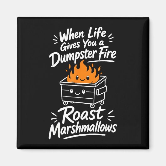 Marshmallow humor  magneet (Voorkant)