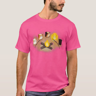 Marshmallow Kampvuur Cirkel - Kawaii geroosterde t T-shirt