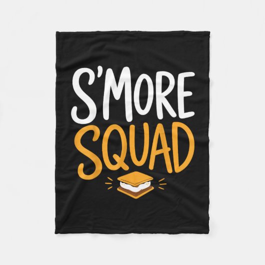 Marshmallow kampvuur kamperen s'mores  fleece deken (Voorkant)