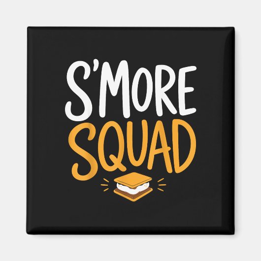Marshmallow kampvuur kamperen s'mores  magneet (Voorkant)