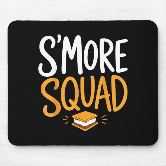 Marshmallow kampvuur kamperen s'mores muismat (Voorkant)