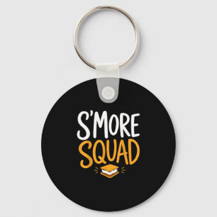 Marshmallow kampvuur kamperen s'mores sleutelhanger