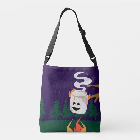 Marshmallow Kampvuur Schattigee Cartoon Fun Design Crossbody Tas