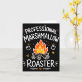 Marshmallow kampvuur s'mores kaart (Gele Bloem)