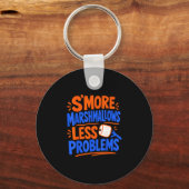 Marshmallow kampvuur s'mores sleutelhanger (Voorkant)