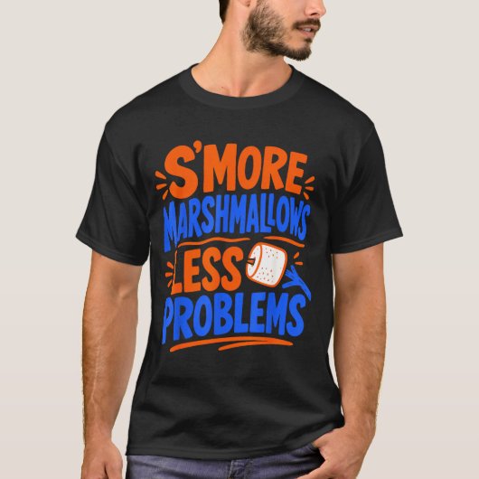 Marshmallow kampvuur s'mores t-shirt (Voorkant)