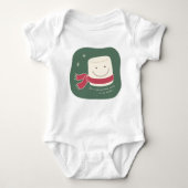 Marshmallow-kerstShirt Romper (Voorkant)