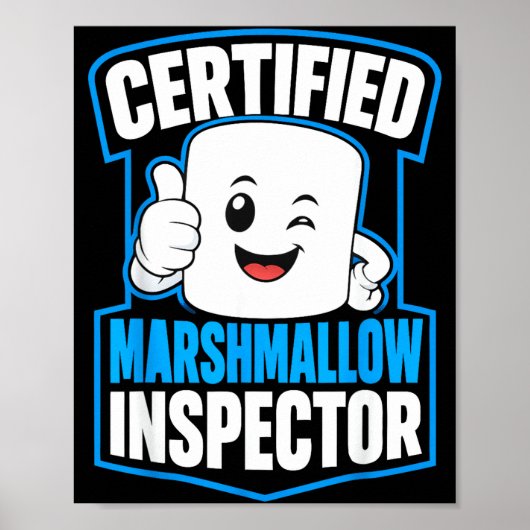 Marshmallow liefhebber kampvuur s'mores poster (Voorkant)