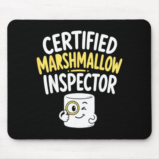 Marshmallow liefhebber  muismat (Voorkant)
