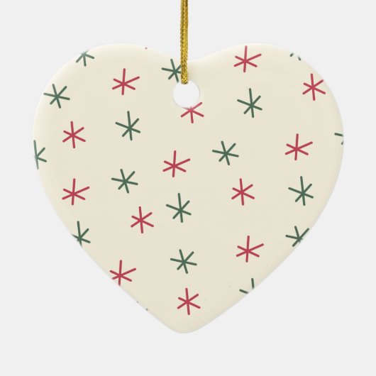 Marshmallow Love kerstboomversiering Keramisch Ornament (Achterkant)