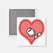 marshmallow magneet (Voorkant / Achterkant)