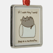 marshmallow metalen ornament (Rechts)