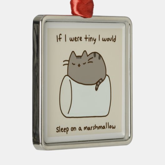 marshmallow metalen ornament (Rechts)