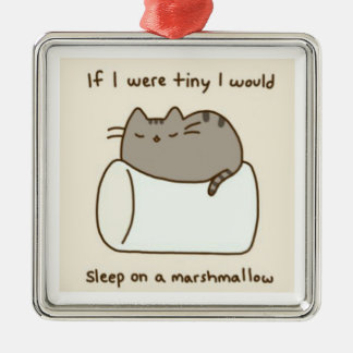 marshmallow metalen ornament