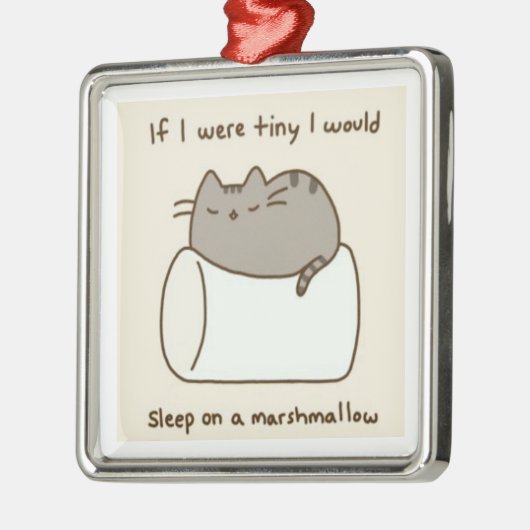 marshmallow metalen ornament (Links)