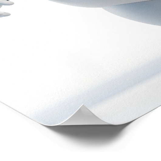 Marshmallow Monster Sailor Design Poster (Hoek)