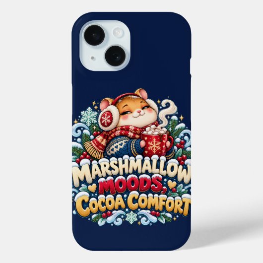 Marshmallow Moods Cocoa Comfort Hamster Case-Mate iPhone Case (Achterkant)