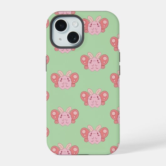 Marshmallow Mot iPhone 15 Case (Achterkant)
