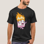 Marshmallow On Fire S'mores Camping Campfire Smore T-shirt (Voorkant)