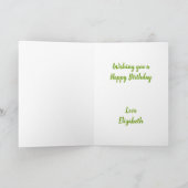 Marshmallow op Folded Greeting Birthday Kaart (Binnen)