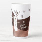 Marshmallow Persoonlijke kerstMokken Latte Mok (Voorkant)