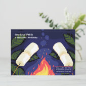 Marshmallow Roast Kaart (Staand voorkant)