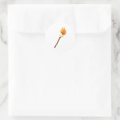 Marshmallow Roast Ronde Sticker (Tas)