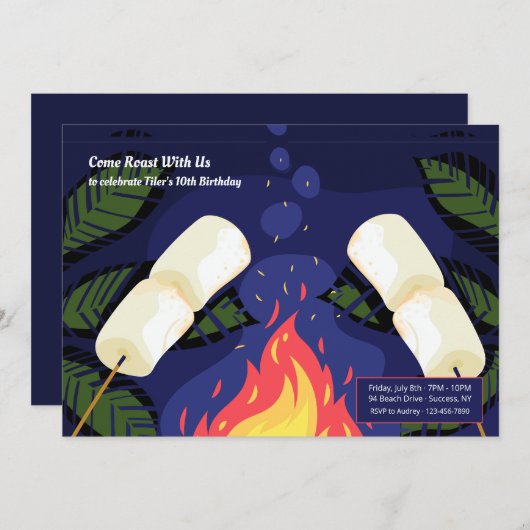 Marshmallow Roost Kaart (Voorkant / Achterkant)