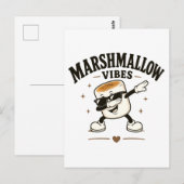Marshmallow sfeer briefkaart (Voorkant / Achterkant)