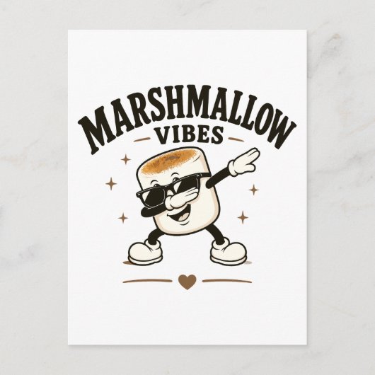 Marshmallow sfeer briefkaart (Voorkant)