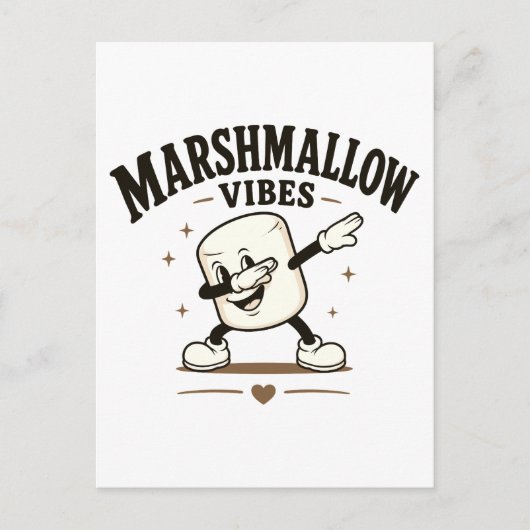 Marshmallow sfeer briefkaart (Voorkant)